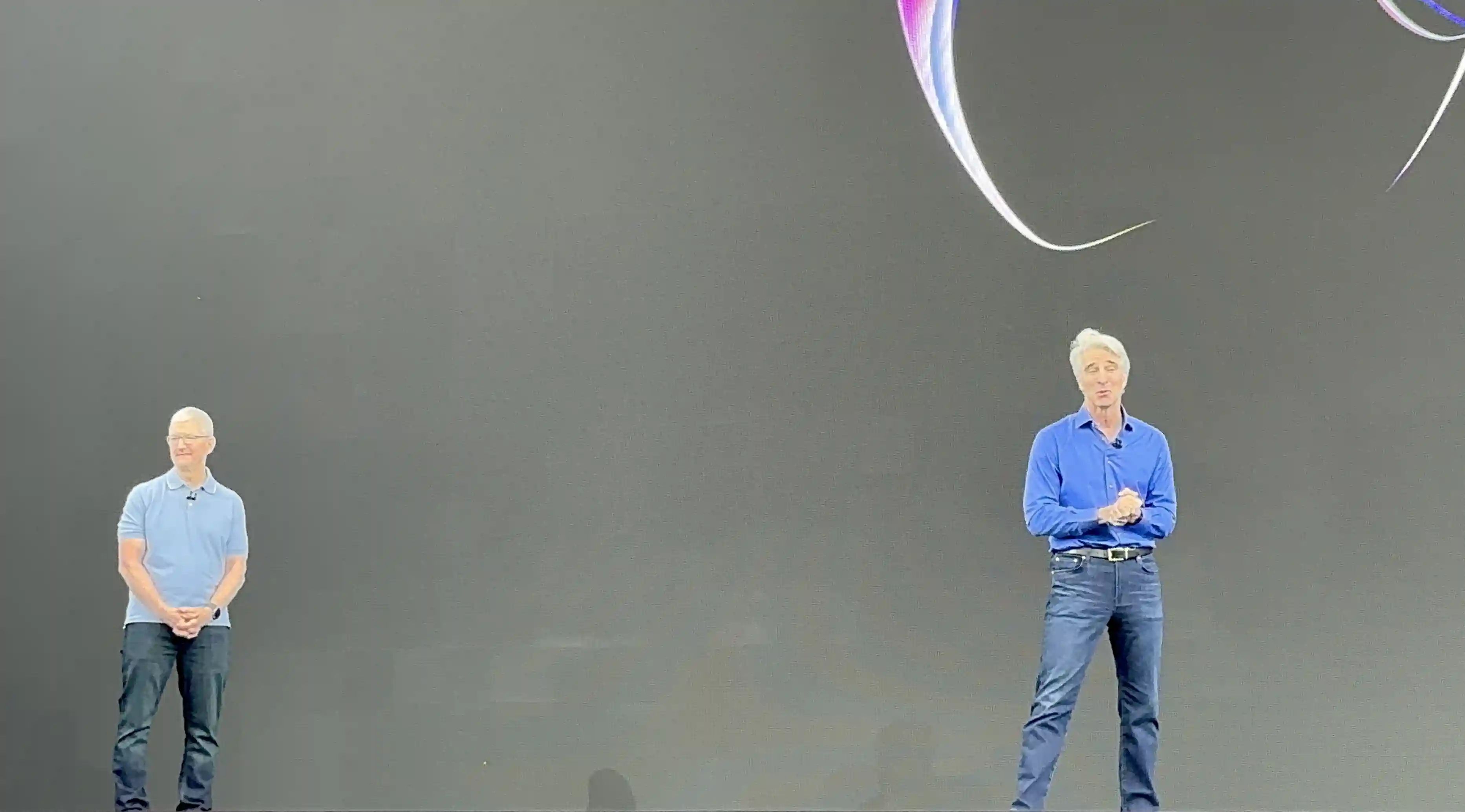 Tim Cook and Craig Federighi